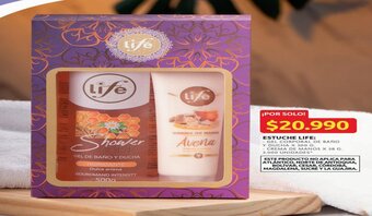 Ara ESTUCHE LIFE GEL CORPORAL DE BAÑO Y DUCHA X 500 G. - CREMA DE MANOS X 58 G. oferta