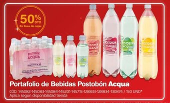 Makro Portafolio de Bebidas Postobón Acqua oferta