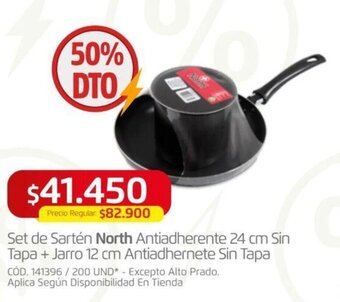Makro Set de Sartén North Antiadherente 24 cm Sin Tapa + Jarro 12 cm Antiadhernete Sin Tapa oferta