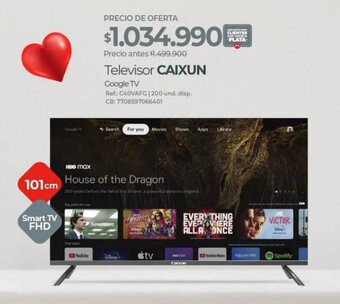 Olímpica Televisor CAIXUN Google TV oferta