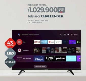 Olímpica Televisor CHALLENGER oferta