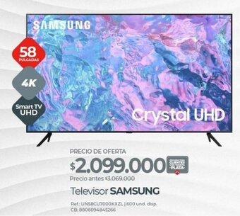 Olímpica Televisor SAMSUNG 58" oferta