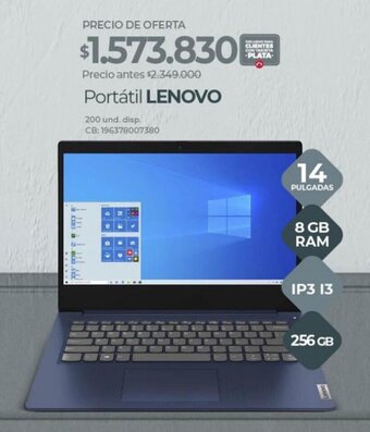 Olímpica Portátil LENOVO 14" oferta