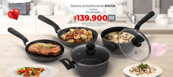 Olímpica Batería antiadherente IMUSA x 6 piezas oferta
