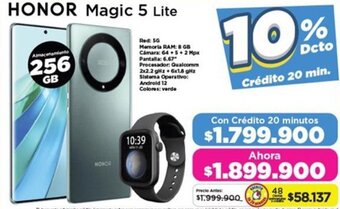 Alkomprar HONOR Magic 5 Lite 256GB oferta