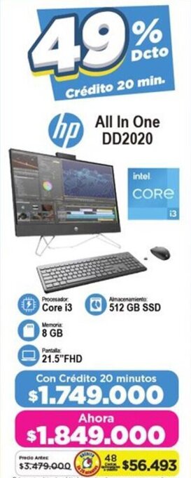 Alkomprar hp All in One DD2020 oferta