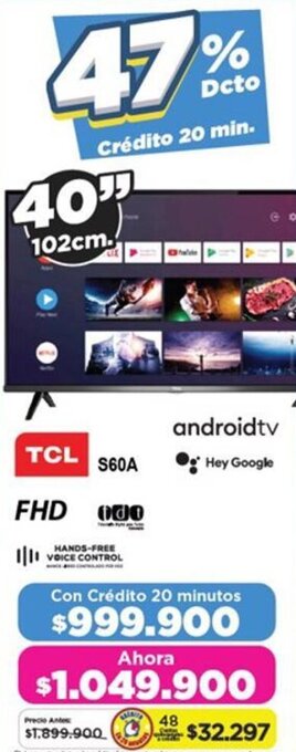 Alkomprar TCL S60A androidtv oferta