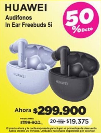 Alkomprar HUAWEI Audifonos In Ear Freebuds 5i oferta