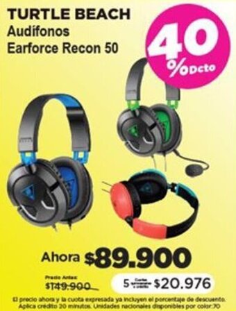 Alkomprar TURTLE BEACH Audifonos Earforce Recon 50 oferta