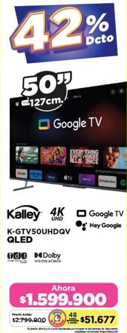 Alkomprar Kalley K-GTV50UHDQV QLED oferta