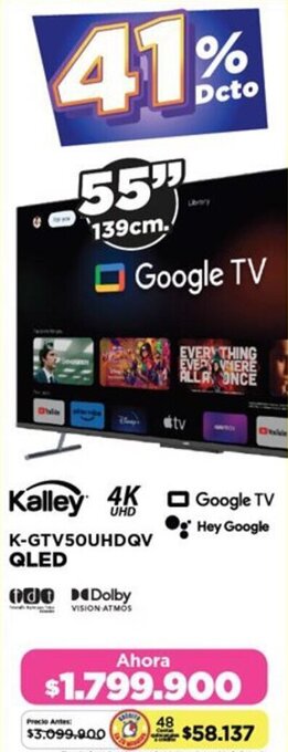 Alkomprar Kalley K-GTV50UHDQV QLED oferta