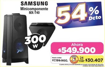 Alkomprar SAMSUNG Minicomponente MX-T40 300w oferta
