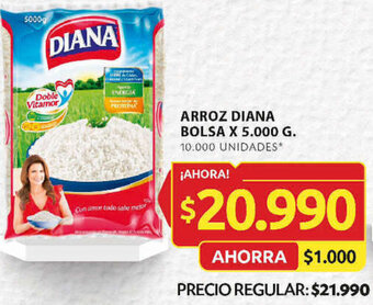 Ara ARROZ DIANA BOLSA X 5.000 G oferta