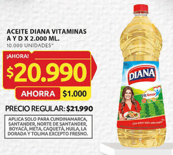 Ara ACEITE DIANA VITAMINAS AYD X 2.000 ML oferta