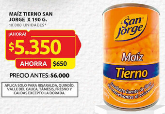 Ara MAÍZ TIERNO SAN JORGE X 190 G oferta