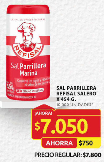 Ara SAL PARRILLERA REFISAL SALERO X 454 G oferta