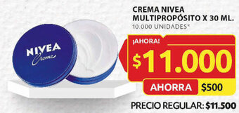 Ara CREMA NIVEA MULTIPROPÓSITO X 30 ML oferta