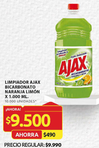 Ara LIMPIADOR AJAX BICARBONATO NARANJA LIMÓN X 1.000 ML oferta