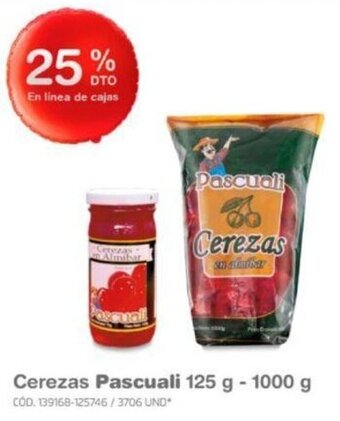 Makro Cerezas Pascuali 125 g - 1000 g oferta