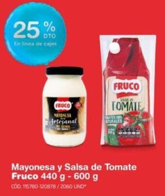 Makro Mayonesa y Salsa de Tomate Fruco 440 g- 600 g oferta