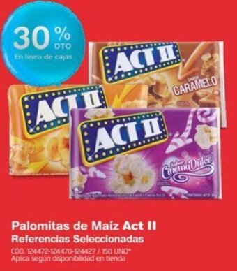 Makro Palomitas de Maíz Act II oferta