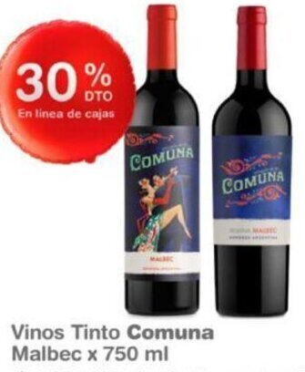 Makro Vinos Tinto Comuna Malbec x 750 ml oferta