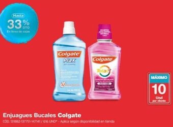 Makro Enjuagues Bucales Colgate oferta