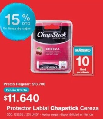 Makro Protector Labial Chapstick Cereza oferta