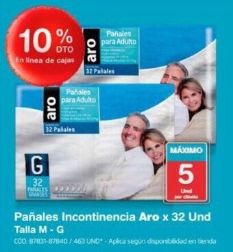 Makro Pañales Incontinencia Aro x 32 Und Talla M - G oferta
