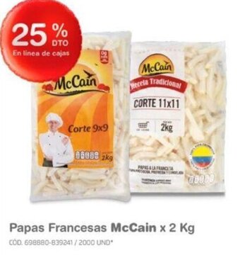 Makro Papas Francesas McCain x 2 Kg oferta