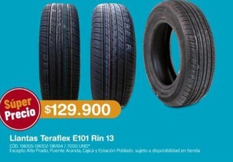 Makro Llantas Teraflex E101 Rin 13 oferta