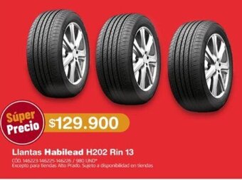 Makro Llantas Habilead H202 Rin 13 oferta