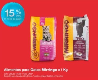Makro Alimentos para Gatos Mirringo x 1 Kg oferta