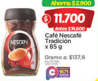 Surtimax Café Nescafé Tradición x 85 g oferta