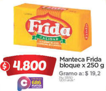 Surtimax Manteca Frida bloque x 250 g oferta