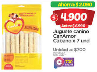 Surtimax Juguete canino CanAmor Cábano x 7 und oferta