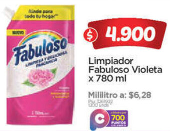 Surtimax Limpiador Fabuloso Violeta x 780 ml oferta
