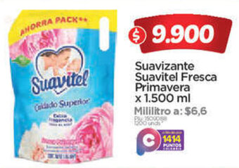 Surtimax Suavizante Suavitel Fresca Primavera x 1.500 ml oferta