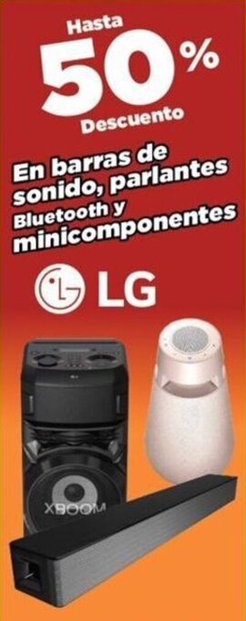 Alkomprar LG En barras de sonido, parlantes bluetooth y minicomponentes oferta