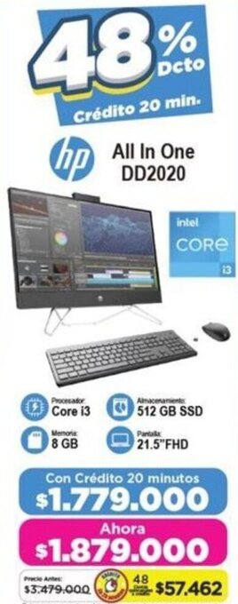 Alkomprar hp All In One DD2020 oferta