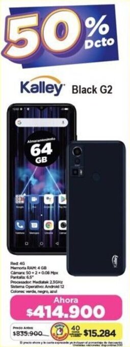 Alkomprar Kalley Black G2 64GB oferta