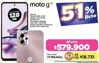 Alkomprar moto g¹³ 128GB oferta
