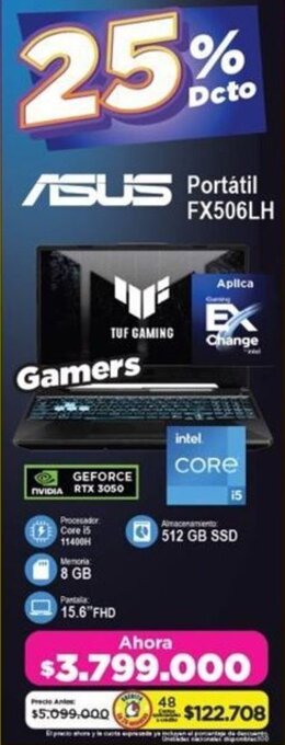Alkomprar ASUS Portátil FX506LH oferta