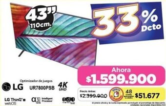 Alkomprar LG UR7800PSB 4K UHD oferta