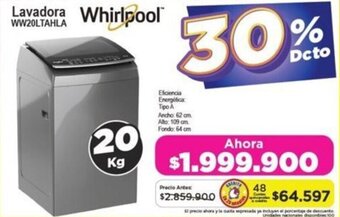 Alkomprar Whirlpool Lavadora WW20LTAHLA oferta