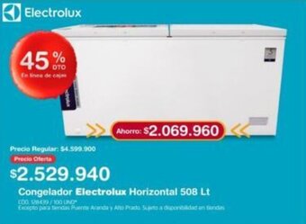 Makro Congelador Electrolux Horizontal 508 lt oferta