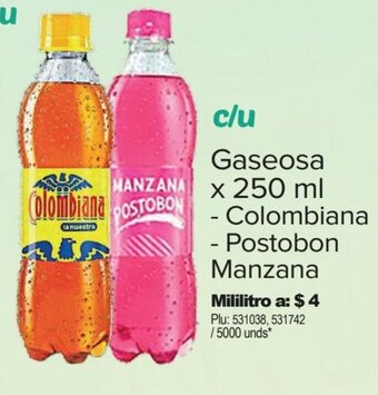 Surtimax Gaseosa x 250 ml - Colombiana - Postobon Manzana oferta