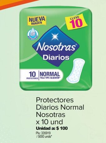 Surtimax Protectores Diarios Normal Nosotras x 10 und oferta