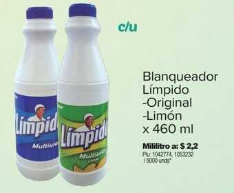 Surtimax Blanqueador Límpido -Original -Limón x 460 ml oferta