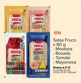 Surtimax Salsa Fruco x 80 g - Mostaza - Rosada - Tomate - Mayonesa oferta